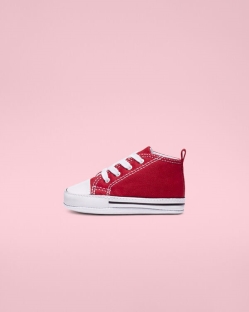 Converse Chuck Taylor First Star Lány Magasszárú Piros | CXRLPMU-HU